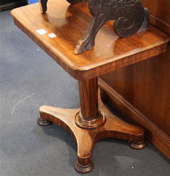 A William IV mahogany table, c.1830, W.63cm